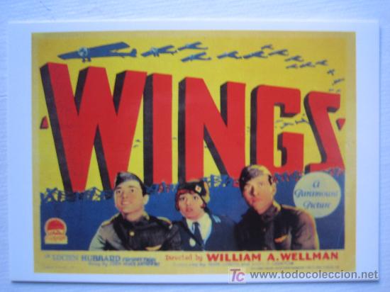 Cine: Alas - Wings - Gary Cooper william a wellman - postal