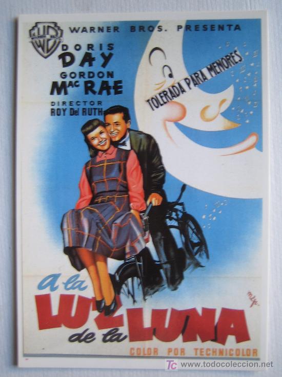 Cine: A la luz de la luna - Doris Day gordon macrae - postal