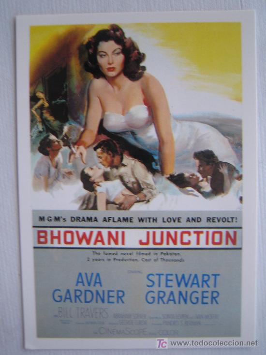 Cine: Cruce de destinos - Bhowani Junction Postal a&ntilde;os 90 ava gardner stewart granger