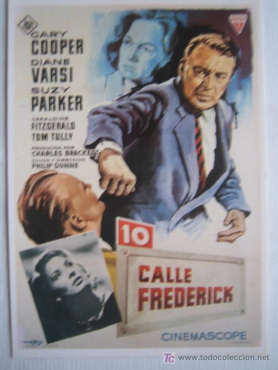 Cine: 10 calle Frederick - Gary Cooper suzy parker - postal
