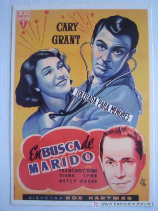 Cine: En busca de marido - Cary Grant diana lynn betsy drake franchot tone - postal