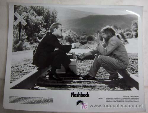 Cine: Fotograf&iacute;a original David James pel&iacute;cula Flashback Dennis Hopper 1990 20 cm x 26 cm