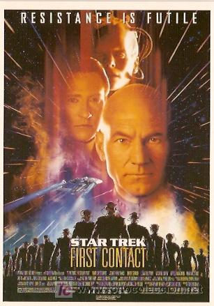 Cine: STAR TREK. PRIMER CONTACTO.  POSTAL