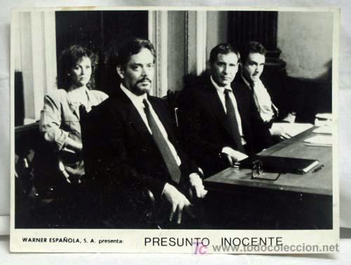 Kino: Foto original pel&iacute;cula Presunto Inocente Harrison Ford Raul Julia Bonnie Bedelia 1990