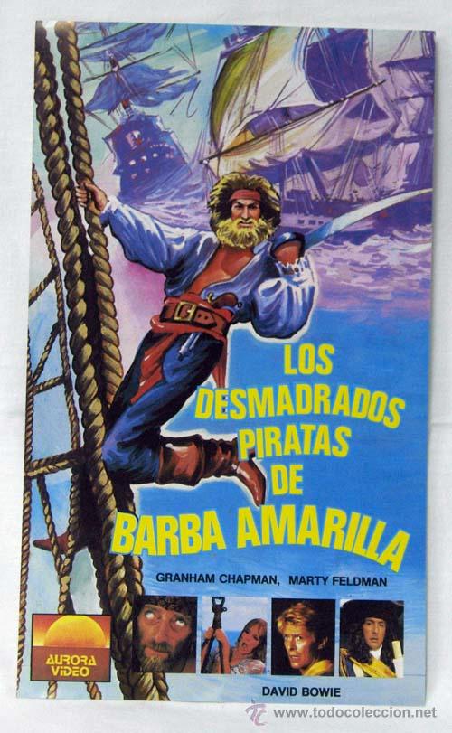 Cine: Cartel pel&iacute;cula Los desmadrados piratas de Barba Amarilla a&ntilde;os 80