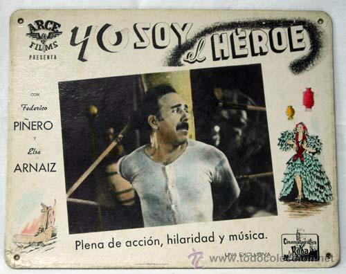 Kino: Cartelera comedia Yo soy el h&eacute;roe Arce Films Federico Pi&ntilde;ero Elsa Arnaiz a&ntilde;os 60