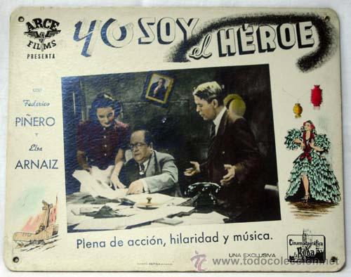 Kino: Cartelera comedia Yo soy el h&eacute;roe Arce Films Federico Pi&ntilde;ero Elsa Arnaiz a&ntilde;os 60