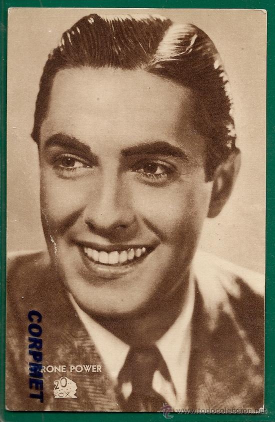 Cine: TYRONE POWER visita Buenos Aires para estreno de AL COMPAS DE MIS RECUERDOS - 1938 FotoTama&ntilde;o Postal