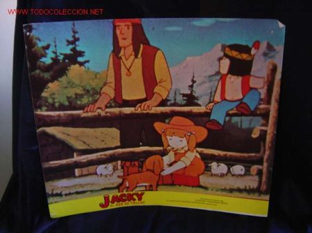 Cine: Juego de fotocromos de 'Jacky - El oso de Tallac', versi&oacute;n en cines de la serie de T.V.