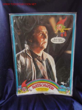 Cine: Juego completo de fotocromos (fotograf&iacute;as de vitrina) de 'Hatschipuh'. Infantil. A&ntilde;os 80. Alemania.