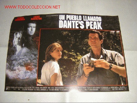 Cine: Juego completo de fotocromos de 'Un pueblo llamado Dante's Peak'.