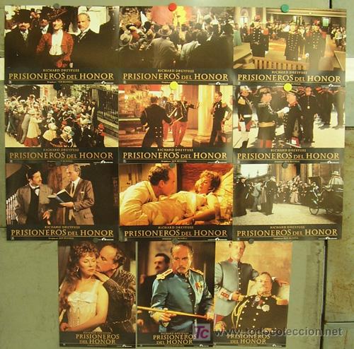 Cine: FN80 PRISIONEROS DEL HONOR RICHARD DREYFUSS OLIVER REED BILLAR SET 12 FOTOCROMOS ORIGINAL ESTRENO