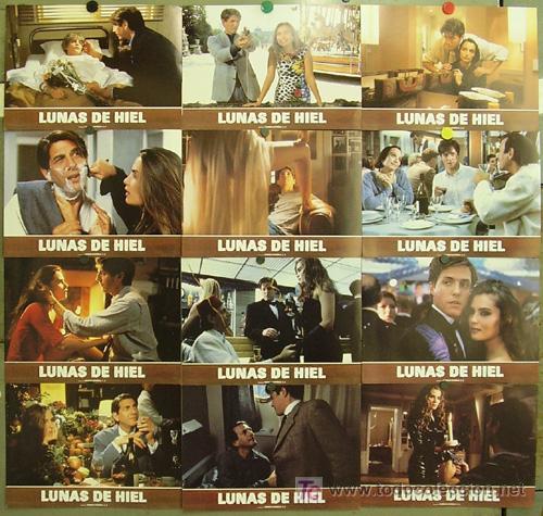 Cinema: FR56 LUNAS DE HIEL ROMAN POLANSKI HUGH GRANT SEIGNER SET COMPLETO 12 FOTOCROMOS ORIGINAL ESTRENO