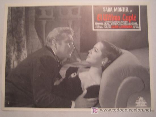 Cine: El ultimo cuple - Sara Montiel - 1 fotocromo original del estreno - Cifesa