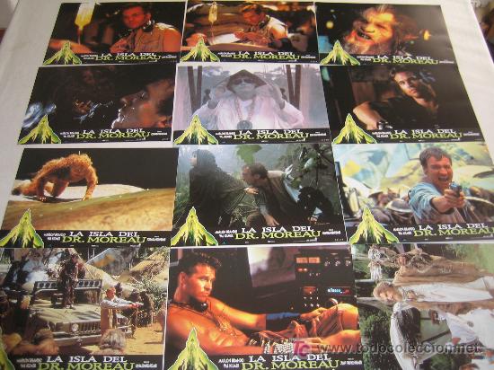 Cine: La isla del Dr Moreau - Marlon Brando - Coleccion 12 fotocromos del estreno