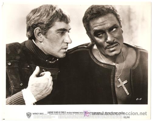 Cine: F1084 LAURENCE OLIVIER OTELO WILLIAM SHAKESPEARE FOTO ORIGINAL B/N AMERICANA
