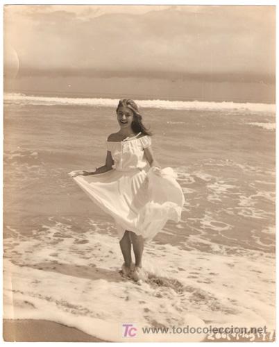 Cine: F1094 ANOUK AIMEE FOTO ORIGINAL B/N INGLESA