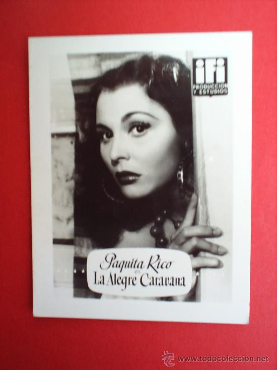 Cine: FOTO INFONAL-PAQUITA RICO---IFI