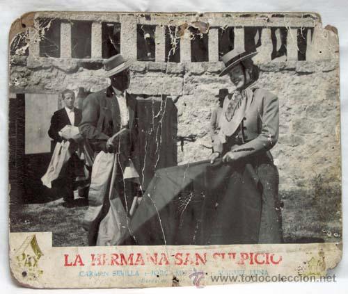 Cine: Cartelera La hermana San Sulpicio 1952 con Carmen Sevilla Jorge Mistral y Manuel Luna