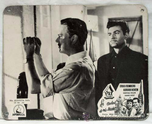 Cinema: Cartelera La ciudad de mis sue&ntilde;os 1957 con Erika Remberg y Adrian Hoven de Willi Forst de Pax Films