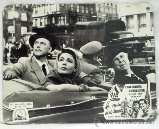 Cinema: Cartelera La ciudad de mis sue&ntilde;os 1957 con Erika Remberg y Adrian Hoven de Willi Forst de Pax Films