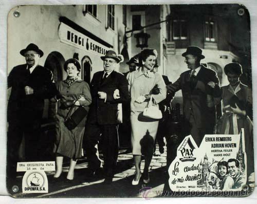 Cinema: Cartelera La ciudad de mis sue&ntilde;os 1957 con Erika Remberg y Adrian Hoven de Willi Forst de Pax Films