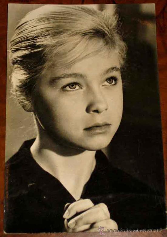 Kino: ANTIGUA FOTO POSTAL DE MARISOL EN HA LLEGADO UN ANGEL - ED. ARCHIVO BERMEJO - NO CIRCULADA.