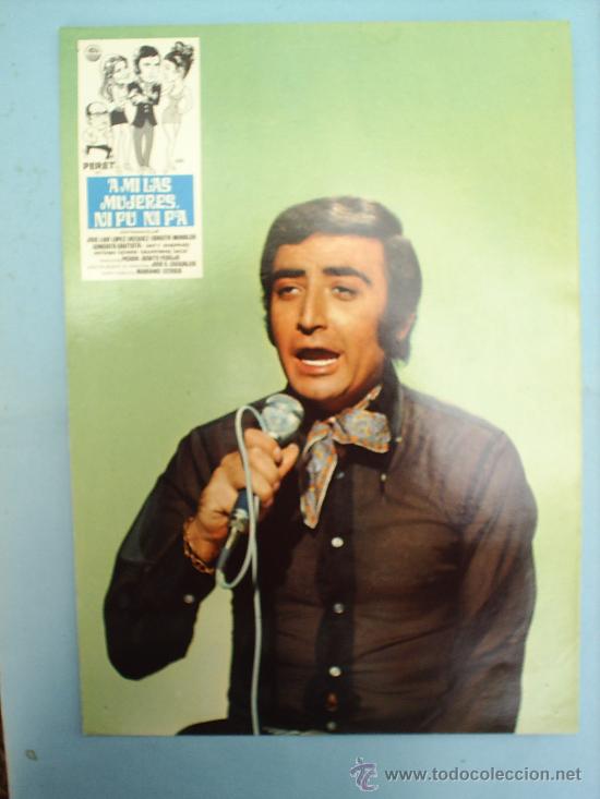 Cine: fotocromo de cartelera , a mi las mujeres ni fu ni fa , peret