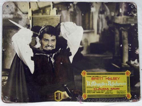Cinema: Cartelera El magn&iacute;fico aventurero 1963 Brett Halsey Claudia Mori de Riccardo Fredda Universal Films