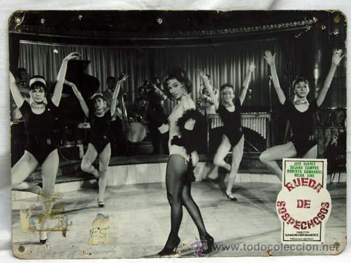Cine: Cartelera Rueda de sospechosos 1964 Jos&eacute; Suarez Susana Campos de Ram&oacute;n Fern&aacute;ndez de Urfesa