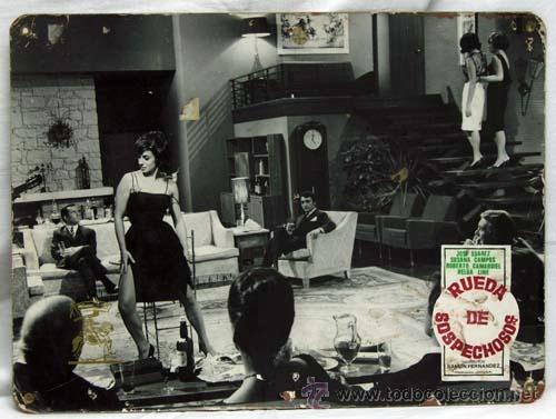 Cine: Cartelera Rueda de sospechosos 1964 Jos&eacute; Suarez Susana Campos de Ram&oacute;n Fern&aacute;ndez de Urfesa