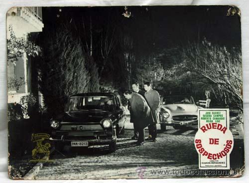 Cine: Cartelera Rueda de sospechosos 1964 Jos&eacute; Suarez Susana Campos de Ram&oacute;n Fern&aacute;ndez de Urfesa