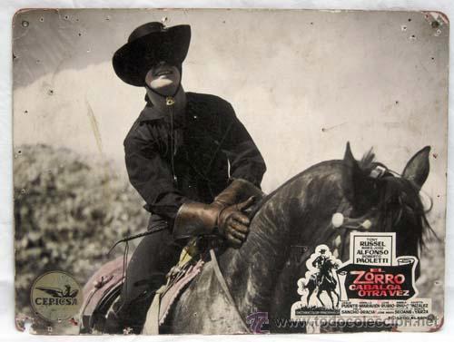 Cinema: Cartelera El zorro cabalga otra vez 1965 Tony Russel M&ordf; Jos&eacute; Alfonso Jes&uacute;s Puente Ricardo Blasco