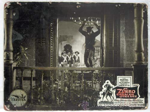 Cinema: Cartelera El zorro cabalga otra vez 1965 Tony Russel M&ordf; Jos&eacute; Alfonso Jes&uacute;s Puente Ricardo Blasco