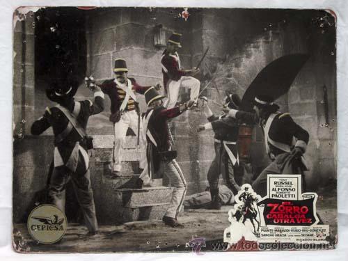 Cine: Cartelera El zorro cabalga otra vez 1965 Tony Russel M&ordf; Jos&eacute; Alfonso Jes&uacute;s Puente Ricardo Blasco