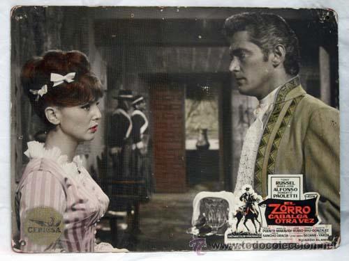 Cinema: Cartelera El zorro cabalga otra vez 1965 Tony Russel M&ordf; Jos&eacute; Alfonso Jes&uacute;s Puente Ricardo Blasco