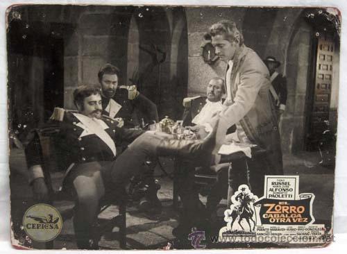 Cinema: Cartelera El zorro cabalga otra vez 1965 Tony Russel M&ordf; Jos&eacute; Alfonso Jes&uacute;s Puente Ricardo Blasco