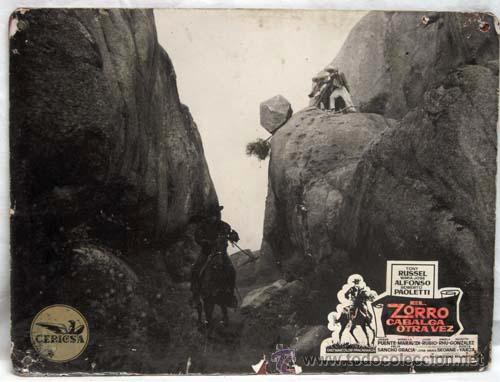 Cine: Cartelera El zorro cabalga otra vez 1965 Tony Russel M&ordf; Jos&eacute; Alfonso Jes&uacute;s Puente Ricardo Blasco