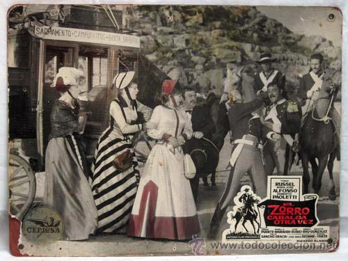 Cine: Cartelera El zorro cabalga otra vez 1965 Tony Russel M&ordf; Jos&eacute; Alfonso Jes&uacute;s Puente Ricardo Blasco