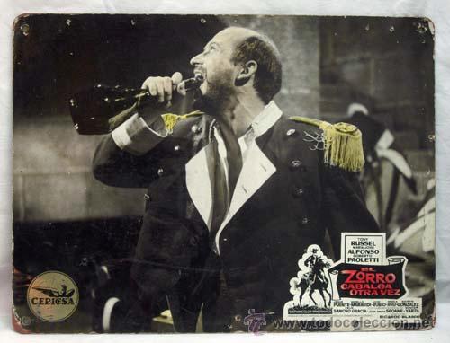 Cinema: Cartelera El zorro cabalga otra vez 1965 Tony Russel M&ordf; Jos&eacute; Alfonso Jes&uacute;s Puente Ricardo Blasco