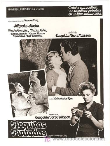 Kino: F2195 BOQUITAS PINTADAS LEOPOLDO TORRE NILSSON ALFREDO ALCON FOTO B/N ORIGINAL ESPA&Ntilde;OLA