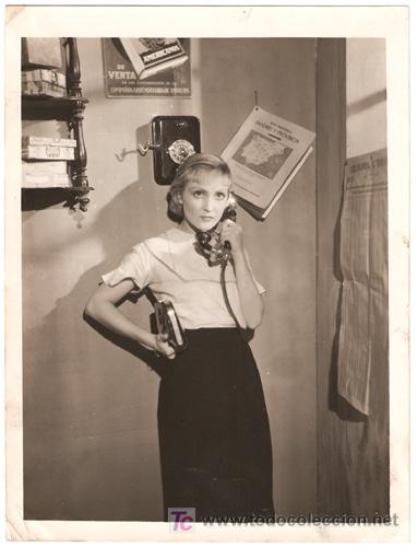 Cin&eacute;ma: F2360 ANTO&Ntilde;ITA COLOME EL MALVADO CARABEL FOTO B/N ORIGINAL ESPA&Ntilde;OLA