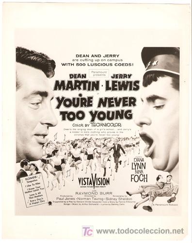 Cinema: F37593 UN FRESCO EN APUROS DEAN MARTIN JERRY LEWIS FOTO B/N ORIGINAL AMERICANA