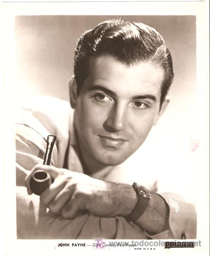 Cin&eacute;ma: F16258D JOHN PAYNE FOTO ORIGINAL B/N AMERICANA
