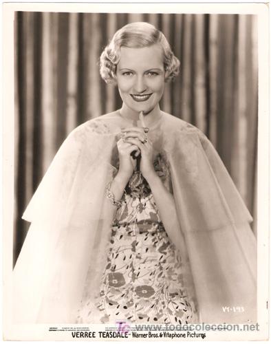 Cin&eacute;ma: F2605 VERREE TEASDALE FOTO ORIGINAL B/N AMERICANA