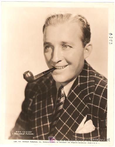 Cin&eacute;ma: F28019D BING CROSBY FUMANDO EN PIPA FOTO ORIGINAL B/N AMERICANA