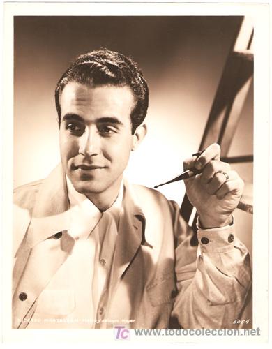 Cin&eacute;ma: f11322d RICARDO MONTALBAN FOTO ORIGINAL B/N AMERICANA