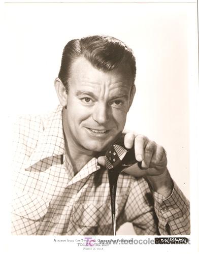 Cin&eacute;ma: F2666 DENNIS O'KEEFE FOLLOW THE SUN FOTO ORIGINAL B/N AMERICANA