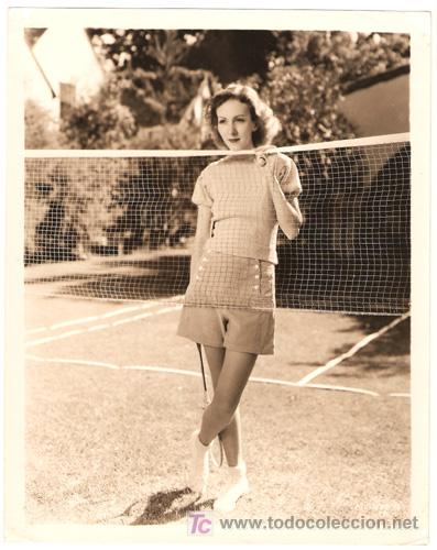 Cin&eacute;ma: F28347D KAREN MORLEY BADMINTON FOTO ORIGINAL B/N AMERICANA