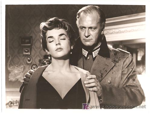 Cin&eacute;ma: F2848 DAWN ADDAMS CURD JURGENS OPERACION LONDRES LLAMA POLO NORTE FOTO ORIGINAL B/N ESPA&Ntilde;OLA
